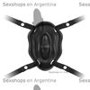 Vibrador vaginal con agarre para piernas